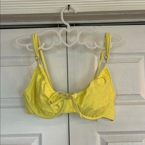 Yellow Women's Bikini top
